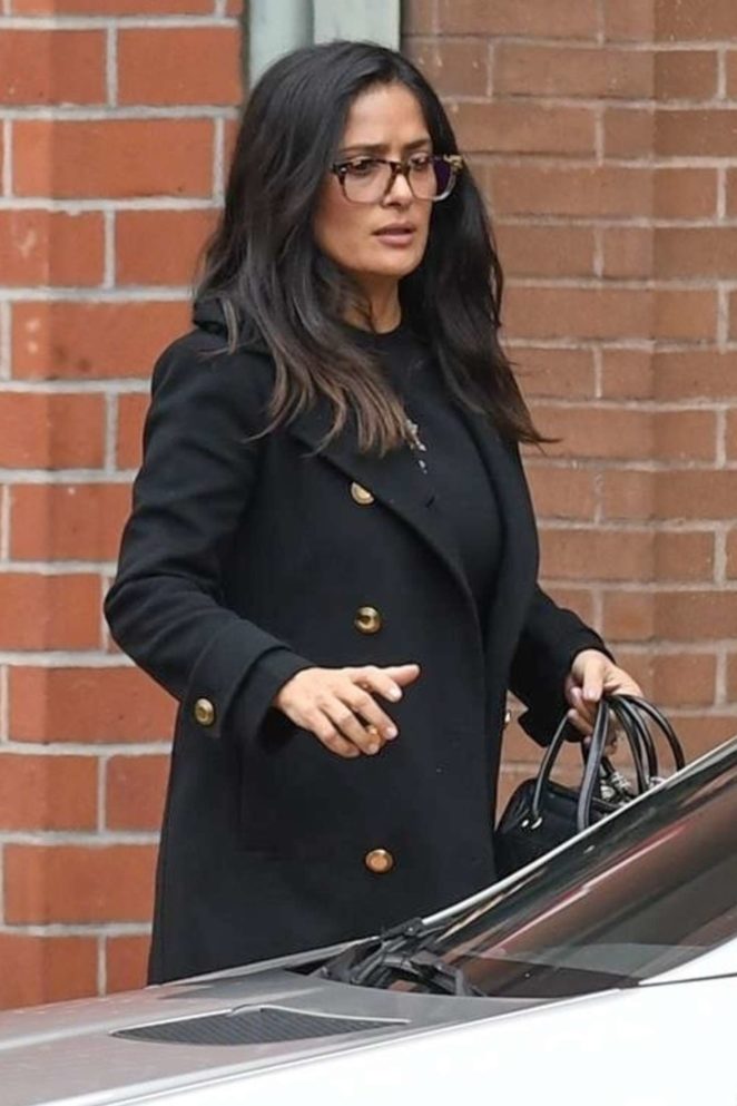 Salma Hayek - Leaves a medical building in Beverly Hills