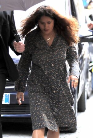 Salma Hayek - on the set of 'House of Gucci' in Rome