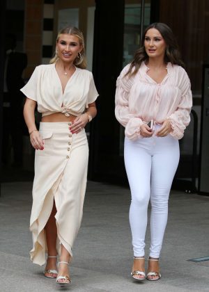 Sam and Billie Faiers at ITV Studios in London