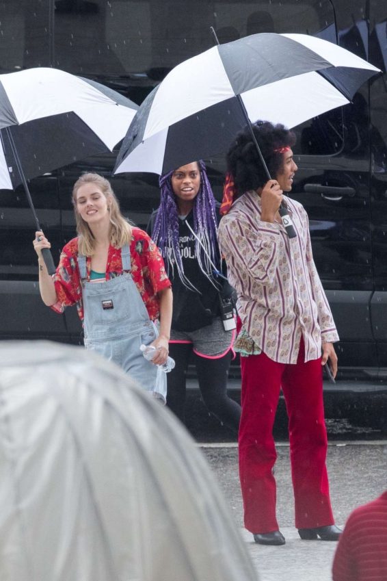 Samara Weaving - On the set of 'Bill and Ted 3' in New Orleans