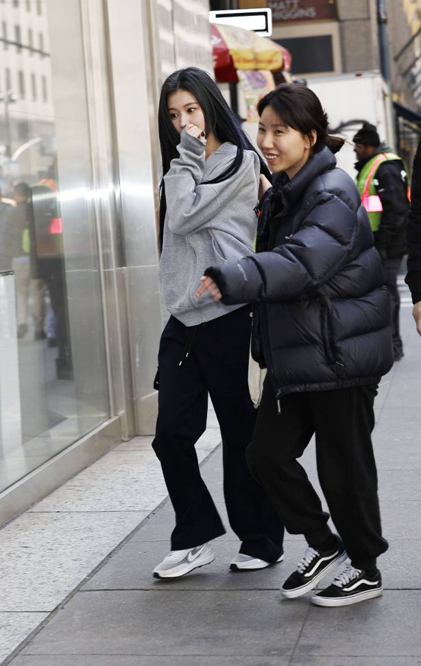 Sana Minatozaki - Arriving at ADIDAS store in Midtown Manhattan in New York