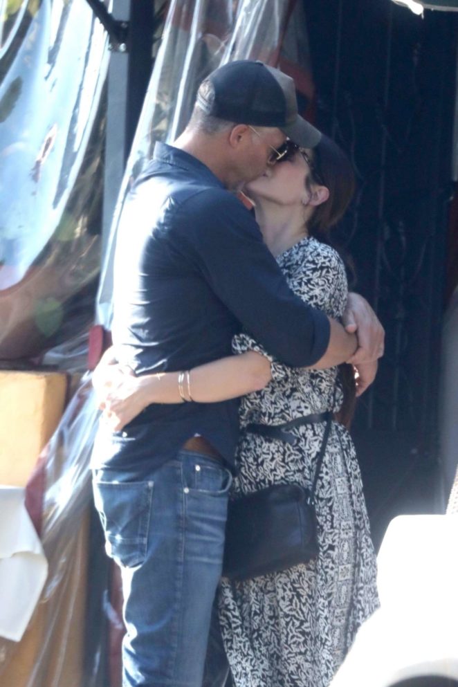 Sandra Bullock and Bryan Randall Kissing in Beverly Hills