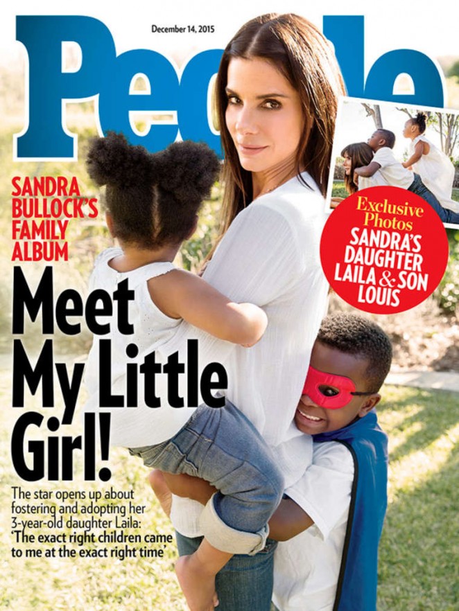 Sandra Bullock - PEOPLE Magazine Cover (December 2015)