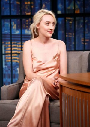Saoirse Ronan on 'Late Night with Seth Meyers' in New York City