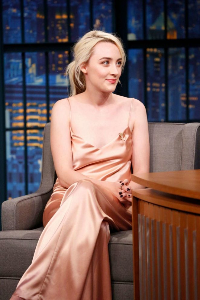Saoirse Ronan on 'Late Night with Seth Meyers' in New York City