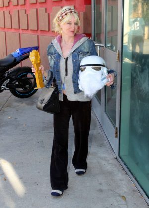 Sara Barrett - Arrives to see Star Wars Rogue One in her 1940 Ford pick up truck in Calabasas