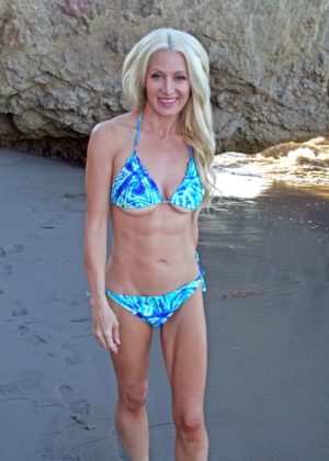 Sara Barrett in Bikini at El Matador beach in California