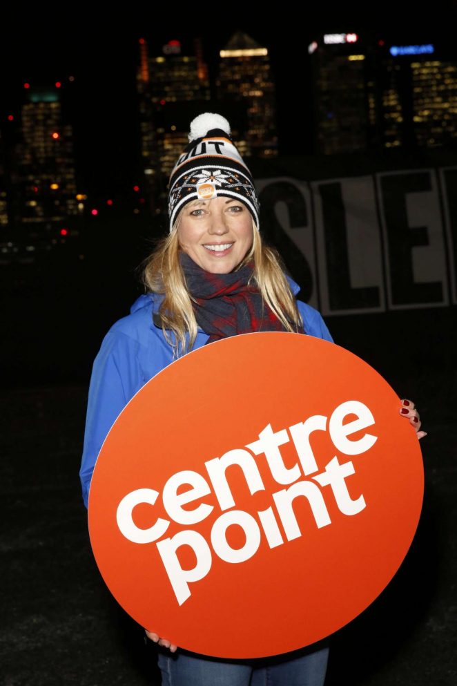 Sara Cox - Centrepoint Sleepout 2016 in London