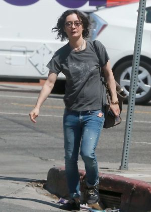 Sara Gilbert out in Los Angeles