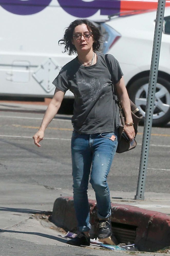 Sara Gilbert out in Los Angeles
