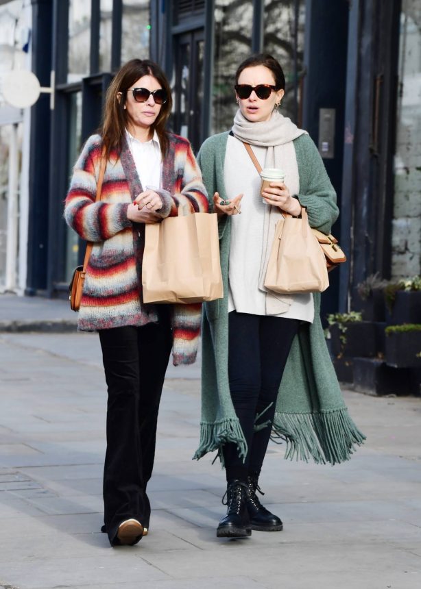 Sara Macdonald - Out with a friend in Notting Hill - London