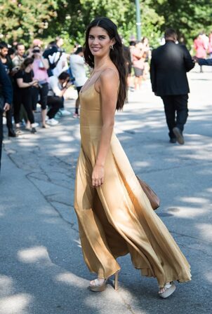 Sara Sampaio - Arrives to Michael Kors Spring - Summer 2022 during New York Fashion Week