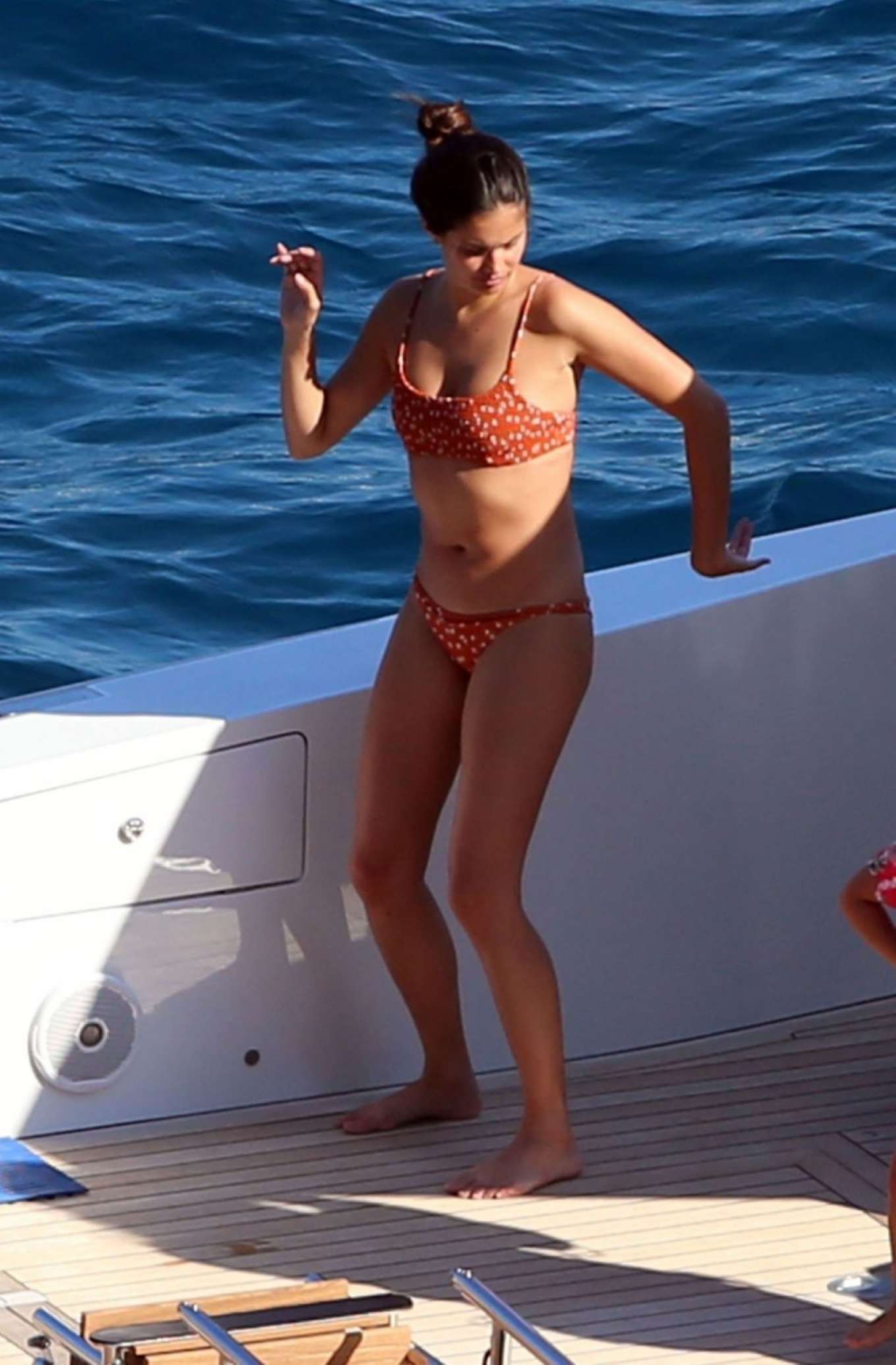 Sara Sampaio in Bikini on holiday in Capri