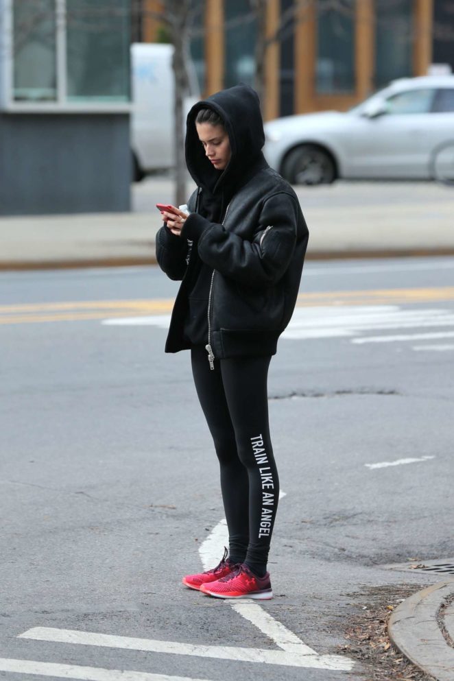 Sara Sampaio in Tights - Leaves Dogpound gym in NYC