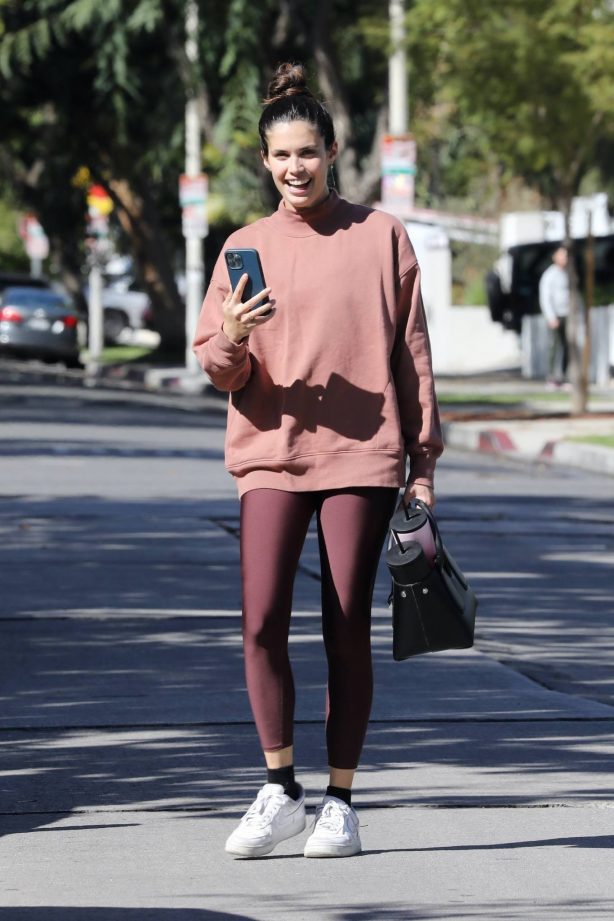 Sara Sampaio - Seen after pilates class in Los Angeles