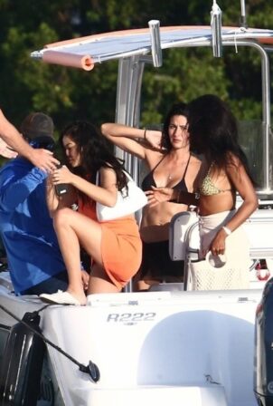 Sara Sampaio, Shanina Shaik and Jasmine Tookes - The Victoria's Secret yacht party in Miami Beach