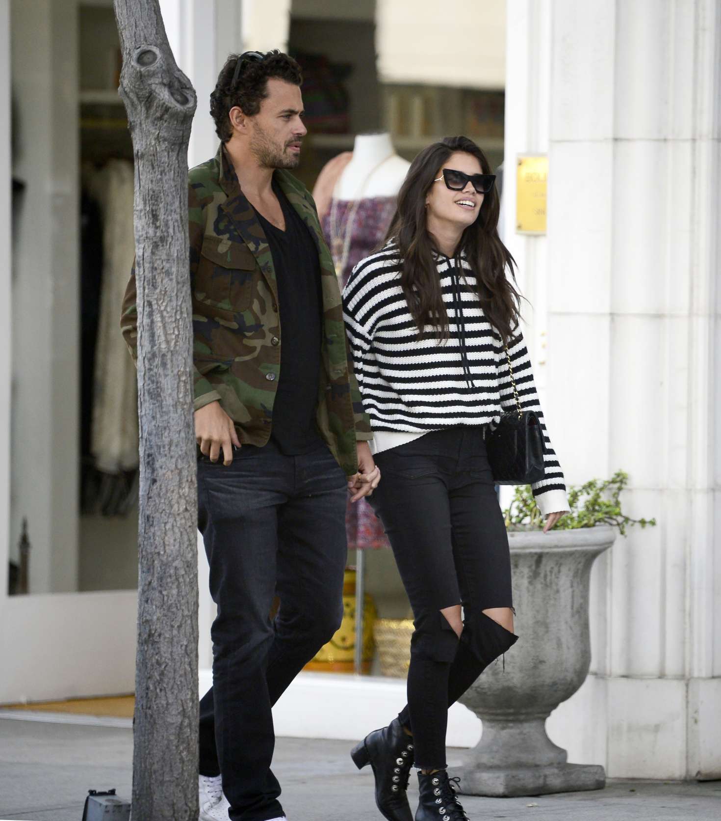 Sara Sampaio Shopping with Oliver Ripley in Beverly Hills. 