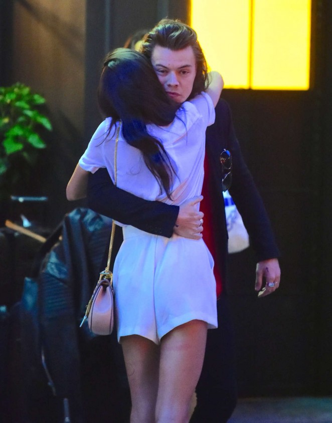 Sara Sampaio with Harry Styles Out in NYC