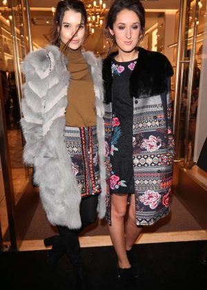 Sarah-Ann Macklin and Rosanna Falconer at Furla store launch party in London