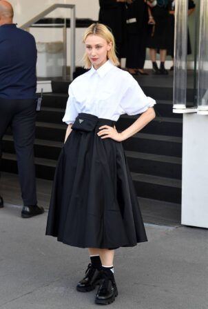 Sarah Gadon - Prada fashion show during the Milan Fashion Week