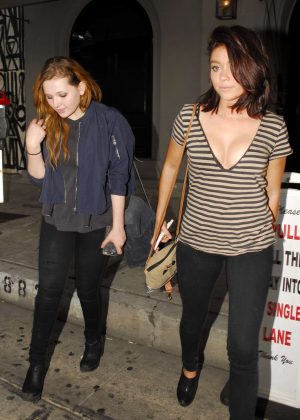 Sarah Hyland and Abigail Breslin Leaving Craig's in West Hollywood