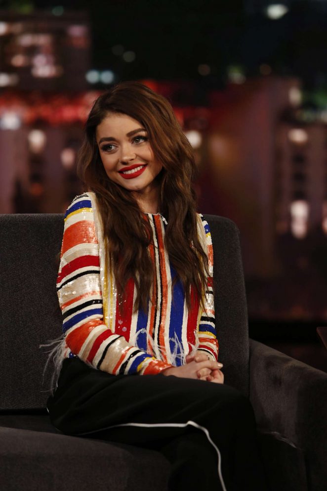 Sarah Hyland at Jimmy Kimmel Live! in Los Angeles