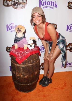 Sarah Hyland - GhostRider Reopening at Knott's Berry Farm in Buena Park