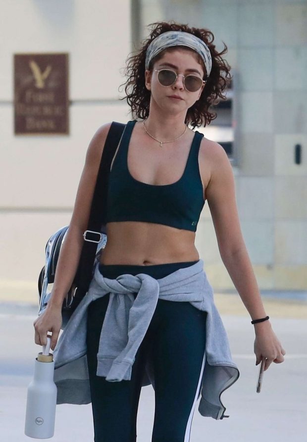 Sarah Hyland - Going to the gym in LA