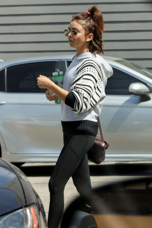 Sarah Hyland - Leaves her pilates class in Los Angeles