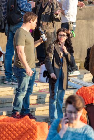 Sarah Hyland - On the set at Bode Museum in Berlin-Mitte