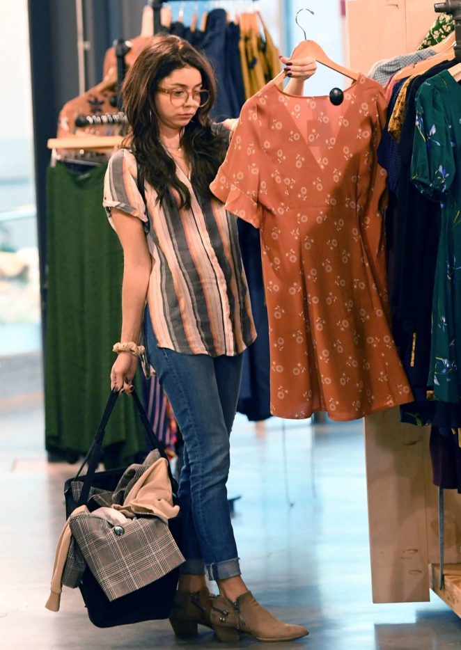 Sarah Hyland - Shopping at Urban Outfitters in Studio City