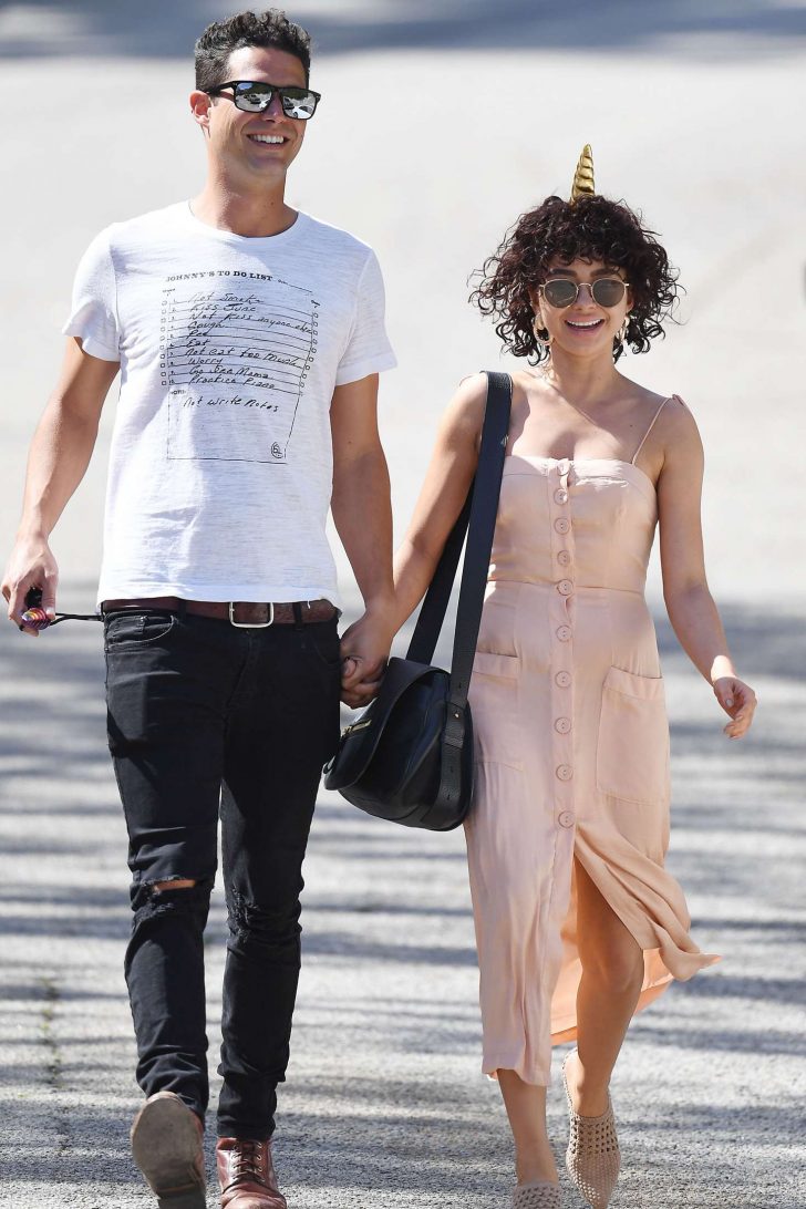 Sarah Hyland with her boyfriend out in Hollywood