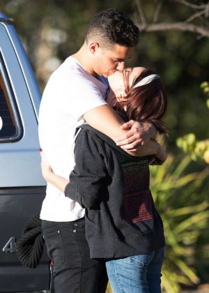 Sarah Hyland with new boyfriend Wells Adams - Out in Los Angeles