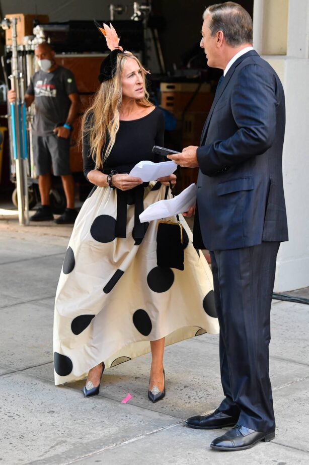 Sarah Jessica Parker - Seen at the set of Sxx And The City Reboot in New York