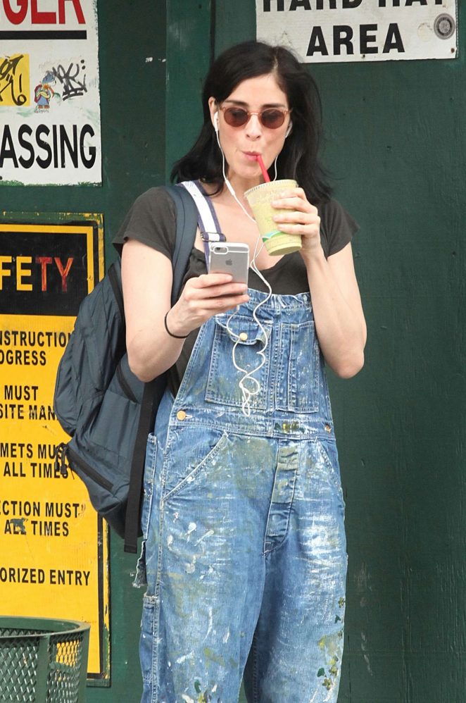 Sarah Silverman in Jeans out in New York City
