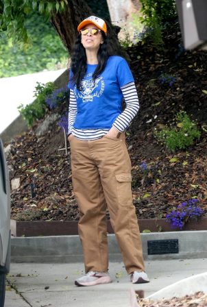 Sarah Silverman - On a lunch with a friend at All Time in Los Angeles