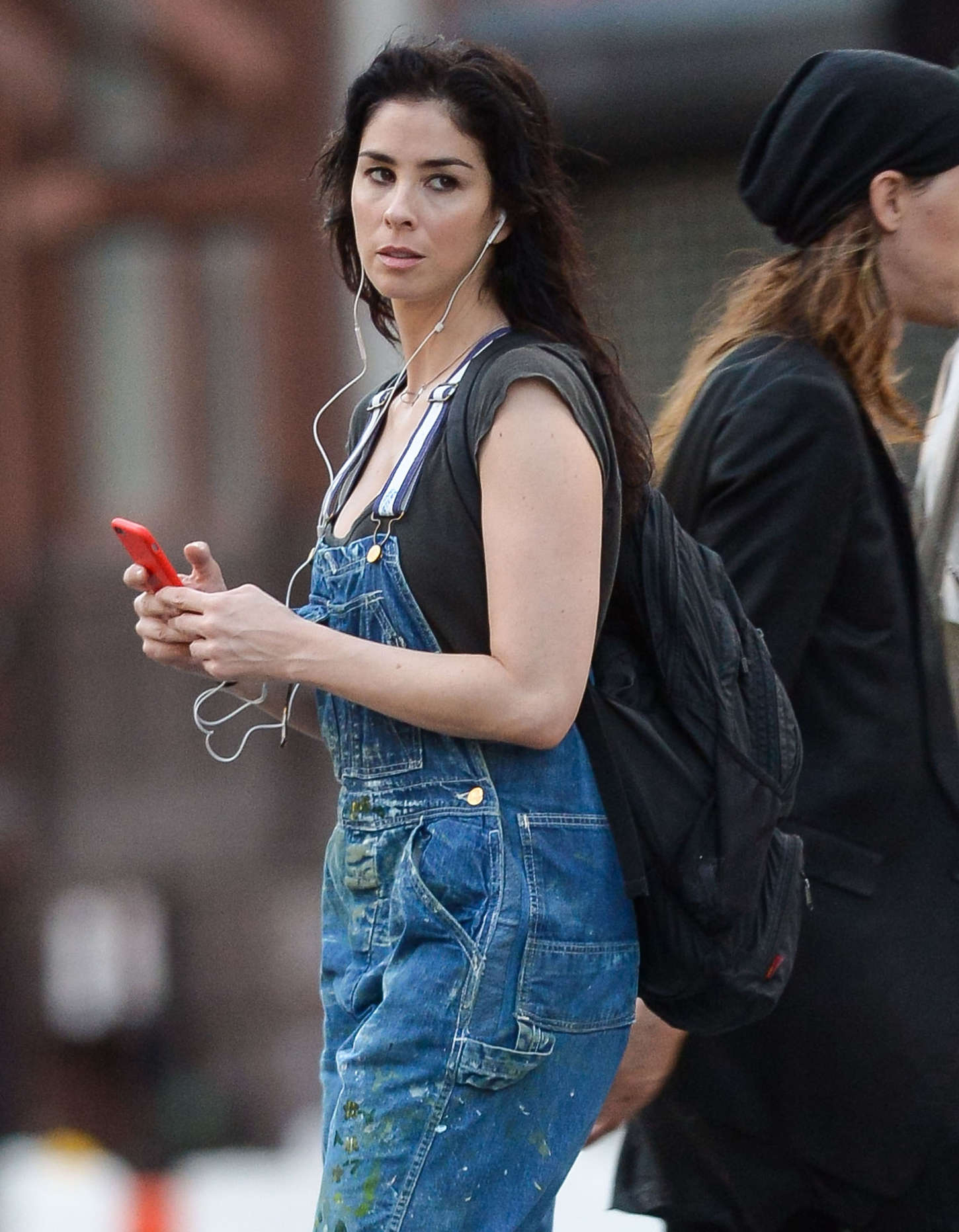Sarah Silverman in Jeans Out in New York City