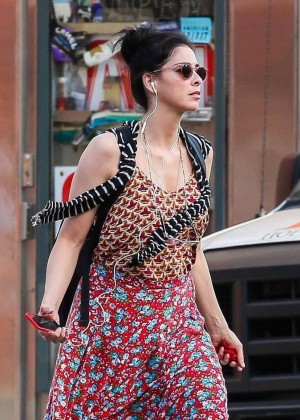 Sarah Silverman in Long Dress out in NYC