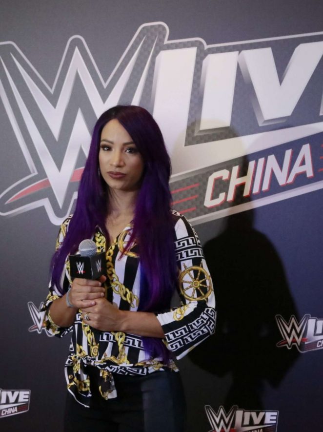 Sasha Banks - 2018 WWE Press Conference In Shanghai