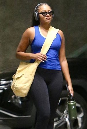Sasha Obama - Spotted at the gyn in downtown Los Angeles