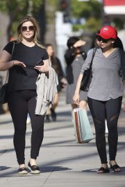 Sasha Pieterse and Janel Parrish - Shopping in LA