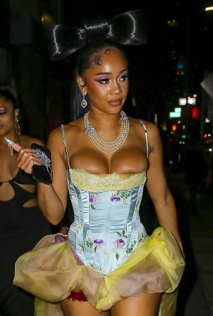 Saweetie - Is attending the VMA's after-party in New York