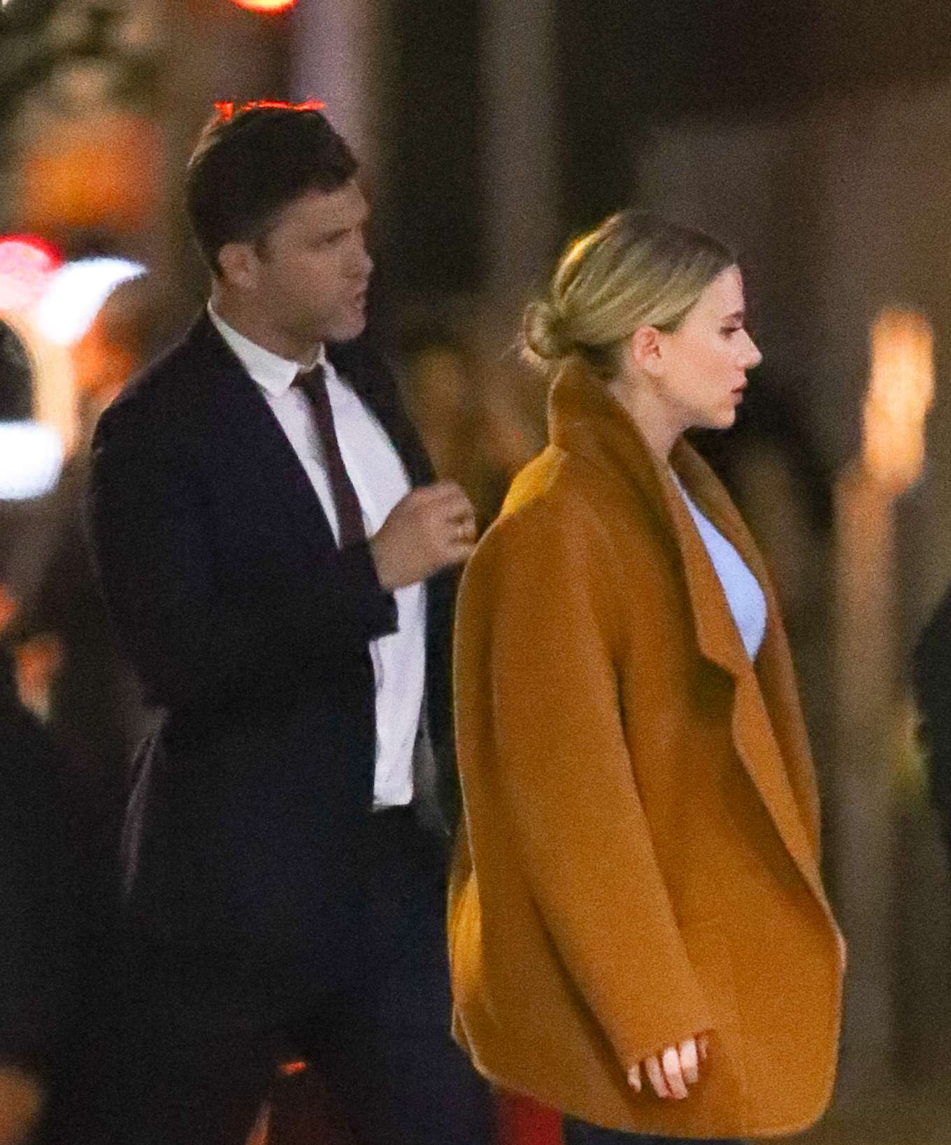 Scarlett Johansson 2019 : Scarlett Johansson and Colin Jost – Out and about in New York-08
