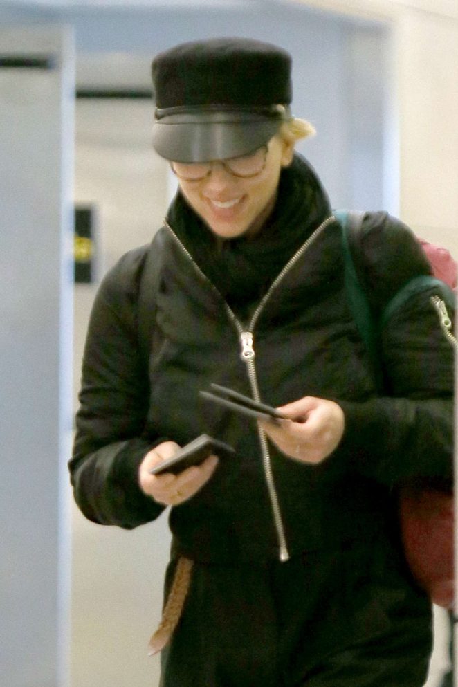 Scarlett Johansson at JFK Airport in New York