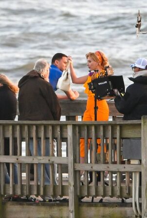 Scarlett Johansson - FilmingProject Artemis on Tybee Island - Georgia