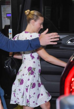 Scarlett Johansson - Leaving CBS Studios in New York