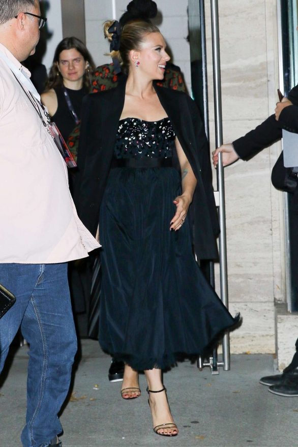 Scarlett Johansson - Leaving Lincoln Center at 57th New York Film Festival in New York