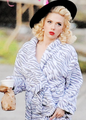 Scarlett Johansson - Filming 'Hail Caesar!' in LA