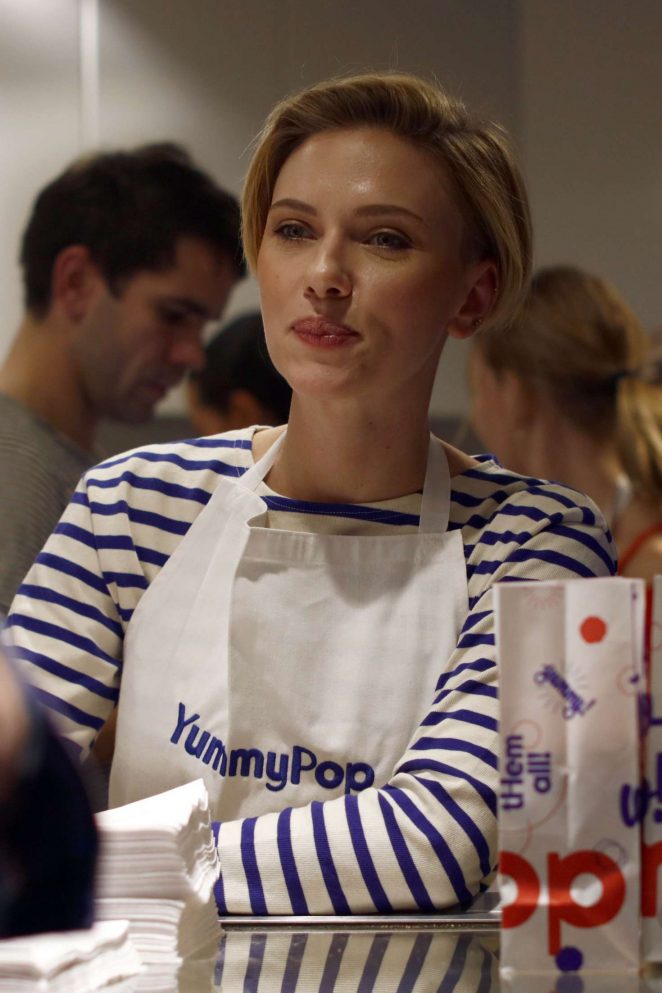 Scarlett Johansson - Opens New Store Yummy Pop in Paris