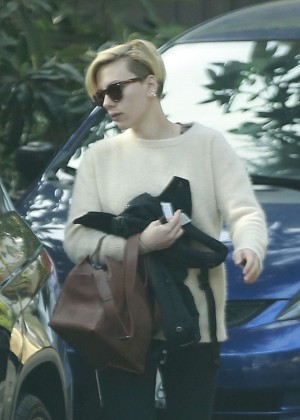 Scarlett Johansson in Tights Out and about in LA
